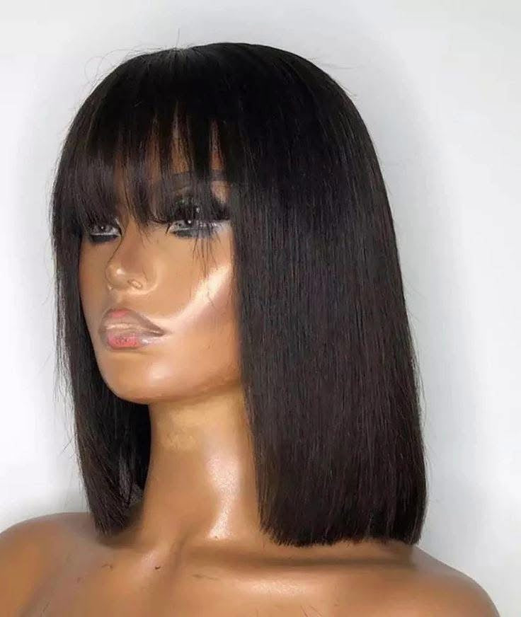 Silky Straight Bang Wig