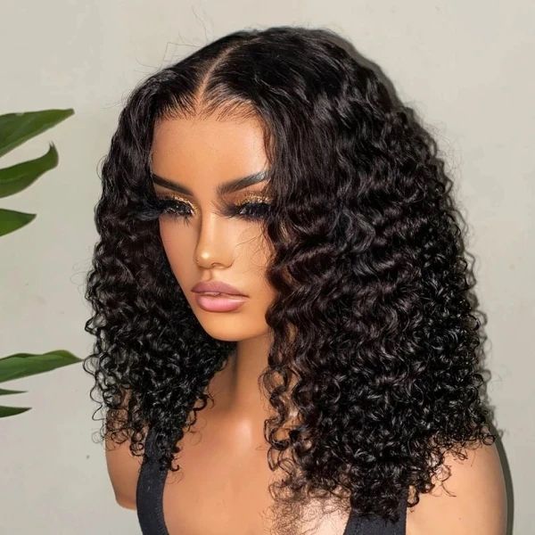 Spanish Curly Frontal Bob Wigs