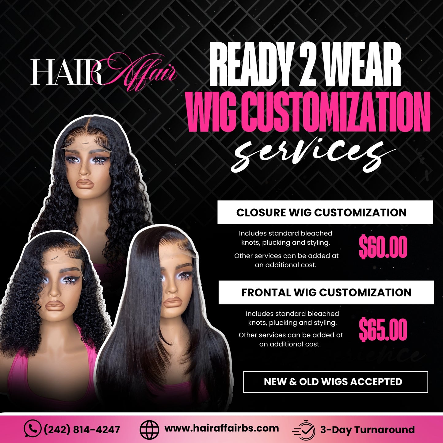 Ready to Wear - Wig Customization